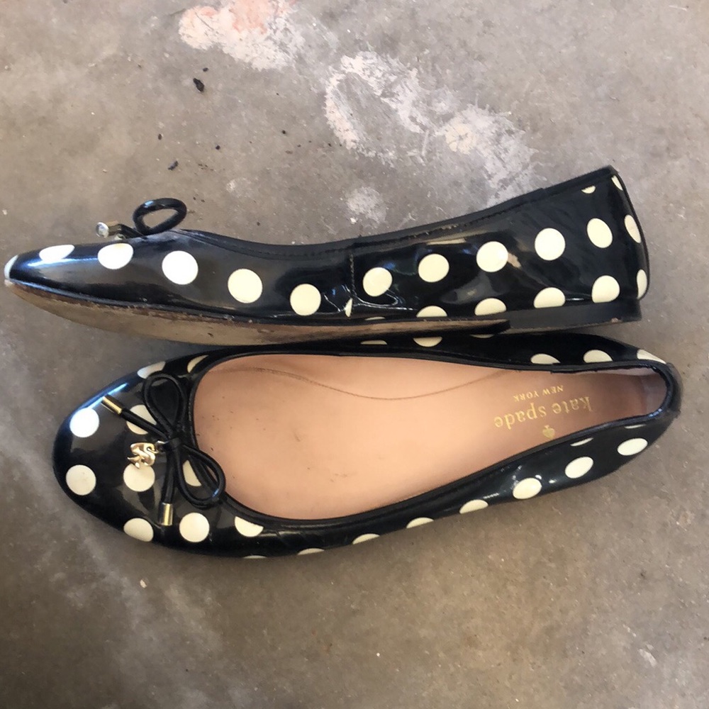 Kate Spade polka dot flats